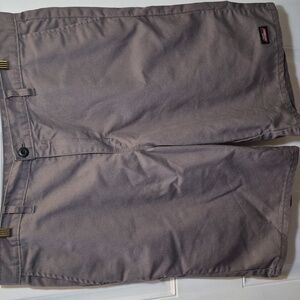 Dickies Gray Flat Front Men Cargo Shorts